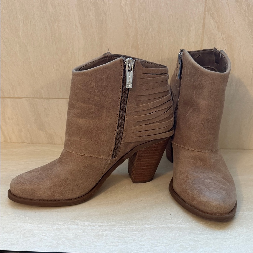 Jessica Simpson Taupe Ankle Booties